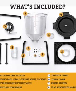 Craft A Brew - The Catalyst Fermentation System - 6.5 gal Conical Fermenter for Beer Home Brewing and Wine Making 19 81M2ioouFNS