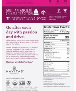 Alternative view of Navitas Organics Goji Powder, 8oz. Pouch 8 Ounce (Pack of 1)
