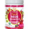 Healthy Delights Naturals, Organic Reds Probiotic’s Powder, Antioxidant Superfood, Naturally Boost Energy, Non-GMO, Delicious Mixed Berry Flavor, 30 Servings- 14.2 ounce 45 81M3vFmfs2L