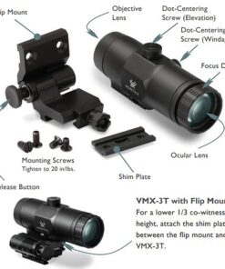 Vortex Optics VMX-3T 3X Red Dot Sight Magnifier with Built-in Flip Mount 3x Magnifier 35 81M4J0lHYtL