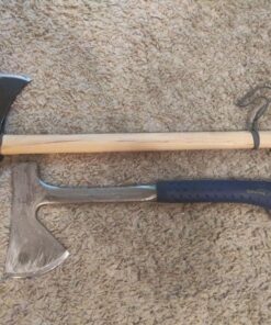 ESTWING Camper's Axe - 16" Hatchet with Forged Steel Construction & Shock Reduction Grip - E44A 16" (Inches) Blue 36 81M7puwQ0L