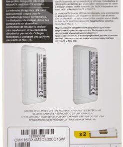 Corsair Vengeance LPX 16GB (2x8GB) 3000MHz C16 DDR4 DRAM Memory Kit - White 16GB Kit (2x8GB) 13 81M7qR1KaKL