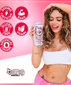 Bang Energy Delish Strawberry Kiss, Sugar-Free Energy Drink, 16 Fl Oz (Pack of 12) 16 Ounce (Pack of 12) 14 81M9rL16bDL