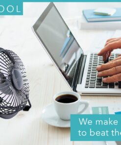 O2COOL 4" USB Personal Desk Fan – Portable Mini Table Cooling Fan - Plugs into Computer - Adjustable 360° Tilt, Quiet, Rubber Grip Feet - Black Black Usb 13 81MBqHJq02L