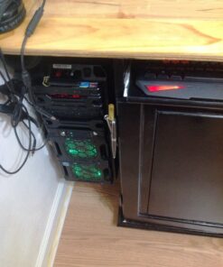 VIVO Adjustable Under Desk and Wall PC Mount, Computer Case CPU Holder with Swivel Action and Secure Locking, Black, MOUNT-PC01 99 81MBs3DlZL