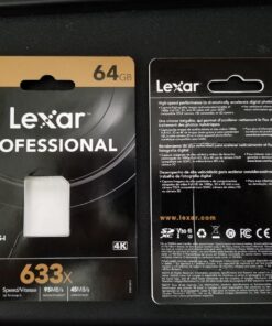 Lexar Professional 633x 64GB SDXC UHS-I Cards, Up To 95MB/s Read, for Mid-Range DSLR, HD Camcorder, 3D Cameras, LSD64GCB1NL633 (Product Label May Vary) Single 28 81MCFi7y0OL