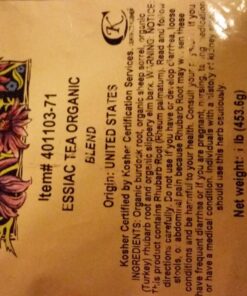 Starwest Botanicals Organic Essiac Tea, 1 Pound 1 Pound (Pack of 1) 13 81MCaBwW0oL