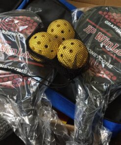 JP WinLook Premium Pickleball Paddles Set – Graphite Carbon Fiber/Fiberglass Rackets for Women & Men and Pickleball Balls for Indoor or Outdoor Play. Pickleball Set - Racquets, Pickleballs & Carry Bag USAPA Graphite Red / Red-2 Player Set 42 81MCfe9aOAL 1