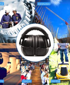 G & F Products NRR 26dB up to 41dB Highest NRR Safety Muffs-Professional Defenders Adjustable Headband Ear Protection, Shooting Hearing Protector Earmuffs Fits Adults To Kids, Blue One Size 10 81MDQKL25WL