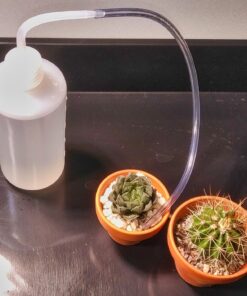 Mkono 2 Pack Watering Can, 250ML and 500ML Succulent Watering Bottle Plant Flower Squeeze Bottle Plastic Bend Mouth Safety Wash Bottle, Small and Medium, White 30 81MEEqWqVLL