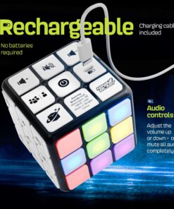 Rechargeable Game Activity Cube - 9 Fun Brain & Memory Games - Cool Toys for Boys and Girls - Christmas/Birthday Gifts for Ages 6-12+ Year Old Kids Tweens & Teens - Best Boy & Girl Toy Gift Ideas 43 81MEVsUOv9L