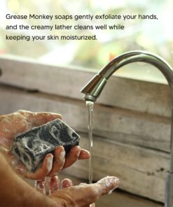 Bali Soap Grease Monkey - Natural Soap for Men, Dad, Husband - Special Father's Day Gift - Activated Charcoal Scrub for Mechanic - Cleans Dirty, Greasy Hands - Pack of 2, 7oz Bar 7 Ounce (Pack of 2) 17 81MFMF5AS