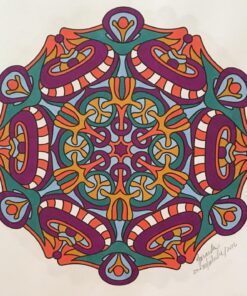 Centered - For Crayons And Wide Tipped Markers: Angie's Gentle Mood Menders - Volume 2 (Angie's Gentle Mood Menders - For Crayons And Wide Tipped Markers) Paperback, Large Print 82 81MGWhuIEQL