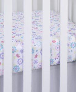 NoJo Solid Crib Skirt/Dust Ruffle with Fringe and 18" Drop, Grey Grey - Fringe 8 81MH9z5KL