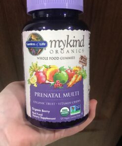 Garden of Life Organics Prenatal Gummies Multivitamin with Vitamin D3, B6, B12, C & Folate for Healthy Fetal Development – Organic, Non-GMO, Gluten-Free, Vegan, Berry Flavor, 30 Day Supply 25 81MHGtOxmLL