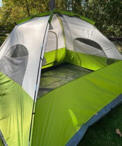 Coleman Evanston Screened Camping Tent, 6/8 Person Weatherproof Tent with Roomy Interior Includes Rainfly, Carry Bag, Easy Setup and Screened-In Porch 8-person Dome Tent 44 81MJCgia9nL