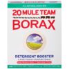 Borax 20 Mule Team Laundry Booster, Powder, 4 Pounds Unscented 4 Pound (Pack of 1) 2 81MJEoVTPqL