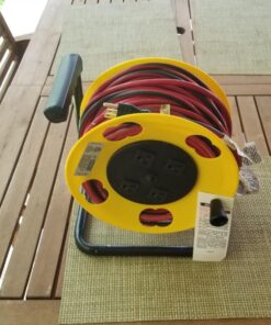 Bayco SL-2000PDQ 4 Plug Cord Reel, Yellow & Black 33 81MJHGhFuHL 1