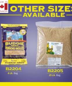 Hagen Parakeet/Budgie Staple Vme Seed, 25-Pound,Green Budgie 25 Pound (Pack of 1) 16 81MKTneEXqL