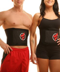Fitru Waist Trimmer Sauna Ab Belt For Women & Men - Waist Trainer Stomach Wrap Black L: 9" X 42" 22 81MKn8v9KRL 1