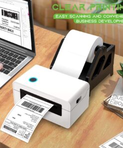 MFLABEL® 4 Rolls of 450 Direct Thermal Shipping Labels 4x6 for Zebra 2844 Zp-450 Zp-500 Zp-505 450 Labels/ Rolls 12 81MLNtw8ihL