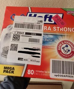 Hefty Ultra Strong Tall Kitchen Trash Bags, Clean Burst Scent, 13 Gallon, 80 Count 33 81MLSHTzkjL