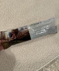 LifeStraw Personal Water Filter for Hiking, Camping, Travel, and Emergency Preparedness Blue 1 Pack 35 81MLmG0x2eL