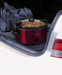 Crock-Pot 6-Quart Cook & Carry Oval Manual Portable Slow Cooker, Red - SCCPVL600-R 27 81MNScH31RL