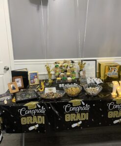 YuBoBo 2023 Graduation Cupcake Toppers, 48 PCS Food/Appetizer Picks For Graduation Party Mini Cake Decorations, Diploma, 2023, Grad Cap Set 48 Pieces (Gold) Gold 31 81MNWX0ZbNL