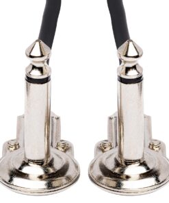 Hosa IRG-101 Low-Profile Right Angle Guitar Patch Cable, 1 Feet Black Black 12 Inch 8 81MNeLNsdHL