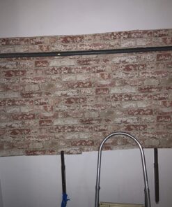 RoomMates RMK9035WP Red Stuccoed Brick Peel and Stick Wallpaper, Roll, Red 30 81MPA9L4HfL