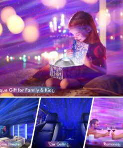 Rossetta Star Projector, Galaxy Projector for Bedroom, Bluetooth Speaker and White Noise Aurora Projector, Night Light Projector for Kids Adults Gaming Room, Home Theater, Ceiling, Room Decor Black 30 81MPkqFBTiL