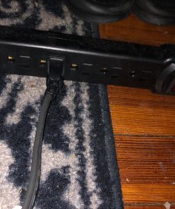 Amazon Basics Rectangular 6-Outlet, 200 Joule Surge Protector Power Strip, 2 Foot, White - Pack of 2 32 81MPnP UveL