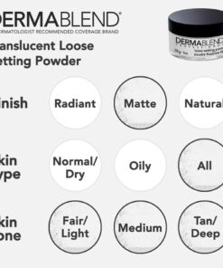 Dermablend Loose Setting Powder, Face Powder Makeup & Finishing Powder for Light, Medium & Tan Skin Tones Original Translucent 1 Oz 26 81MR7HcRDcL