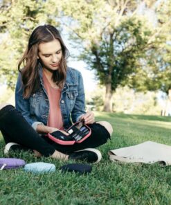Aroma Outfitters Essential Oil Carrying Case. Premium Storage Protection & Organizer for Roller Bottles. Carry Case Protects up to 10 Roller Balls and Sample Drams - Perfect for Travel (Blue) 10 Bottle Blue 28 81MR9bzgfL