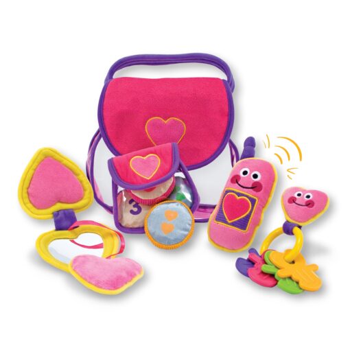 Melissa & Doug Pretty Purse Fill and Spill Soft Play Set Toddler Toy Standard Packaging