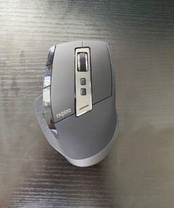 Rapoo Bluetooth Wireless Mouse, 4 Adjustable DPI Rechargeable , Multi-Device (3 Bluetooth+USB) Programmable Ergonomic Mouse with Side Roller, Laser Mouse for Laptop Desktop PC 61 81MTLFaIRvL