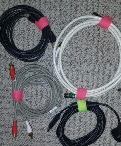 Ceeyali Colorful Reusable Fastening Cable Cord Tie Wire Organizer for Home Office Tablet PC TV Electronics Wire Management etc (Pack of 100) Colorful 100 Pack 23 81MTLMtaYjL