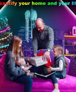 Tenmiro Led Strip Lights 130ft (2 Rolls of 65ft) Smart Light Strips with App Control RGB Led Lights for Bedroom,Music Sync Color Changing Lights for Room Party 19 81MULKkecDL