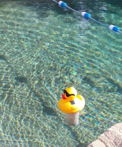 GAME 8002 Solar Light-Up Derby Pool 3”-Tablet Chlorine Dispenser LED Light Sensor Expandable Basket Adjustable Flow Rate Duck, Tiki, Globe, Pineapple, and Volcano, Older Version 43 81MUgYPESnL