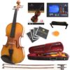 Mendini by Cecilio Violin Instrument – MV400 Size 3/4 Acoustic Violin with Bow, Case, Tuner, Metronome & Extra Strings, Kids & Beginner Violin, Maple Varnish, 3/4 Violin 8 81MUgpW1kYL