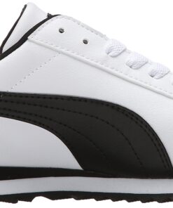 PUMA Men's Roma Basic Sneaker 10 White/Black Leather 26 81MUvHOLcYL