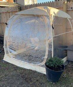 EighteenTek Holiday Decoration Sports Tent with Sealed Floor - Instant Tent Shelter - Outdoor Bubble Tent 1-6 Person - Rain Tent Camping Sun Shelter Pop Up - Clear, Patent Protected Design 72"x72"x65"h 50 81MV6nOwlbL 1