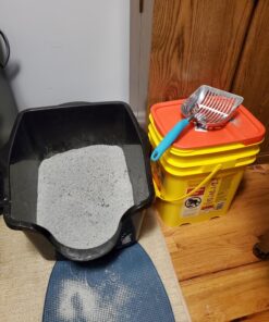 DuraScoop® Premium Multicat Cat Litter Scoop | Solid Metal | Litter Box Tray Pan Sifter Random Color 65 81MVlMmWG6L