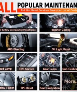 FOXWELL NT710 fit for BMW Full Diagnostic Tool,BiDirectional Scan Tool fit for BMW/Mini Full System Diagnostic Scanner, All Reset Service OBD2 Scanner Code Reader Battery Registration Tool ECU Coding 16 81MWN807QL