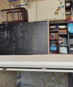 ARTEZA Black Chalkboard Peel and Stick Wall Sticker, 16 Feet x 17.7 Inches 13 81MXsj24s6L