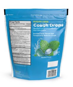 Amazon Basic Care Sugar Free Menthol Cough Drops, 140 count (Previously SoundHealth) 140 Count (Pack of 1) 7 81Ma5OBIj9S