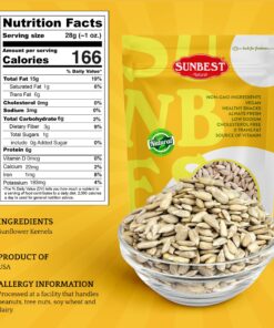 Alternative view of Sunbest Natural - Raw Sunflower Kernels, 5 lbs - Crunchy and Nutritious | Great for Snacking and Recipes 5 Pound (Pack of 1)
