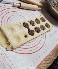 Norpro 3 Piece Ravioli Maker and Press Set with Rolling Pin, Large, White and silver 23 81Mb9OVRUAL