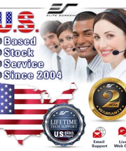 Elite Screens Yard Master 2, 135-INCH Outdoor Projector Screen with Stand 16:9, 8K 4K Ultra HD Fast Fold Portable Movie Screen Foldable Easy Snap On Cinema Theater, OMS135H2 16:9 Aspect Ratio Front Projection 33 81MbggMc95L